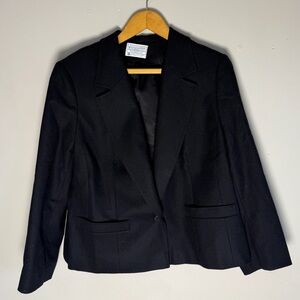 Pendleton Women's Black 100% Wool Blazer | M